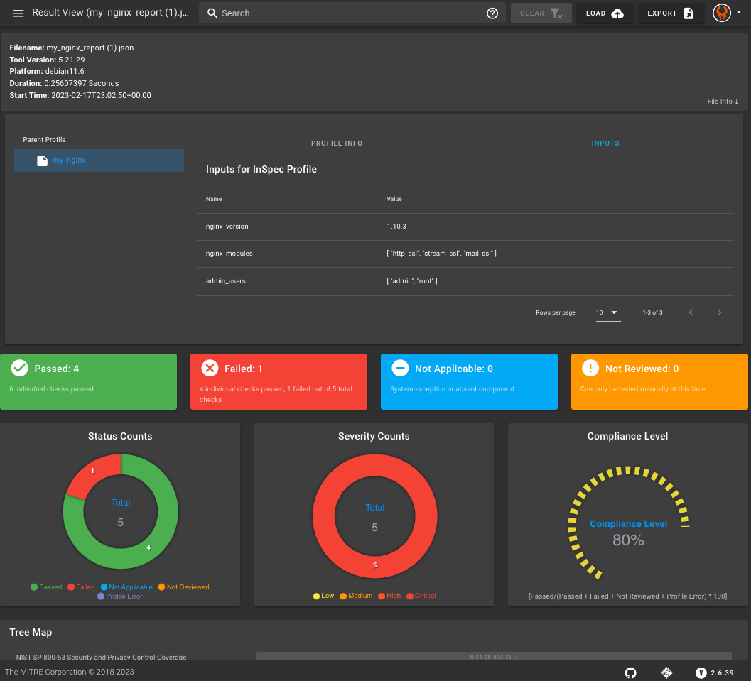 NGINX Heimdall Report View