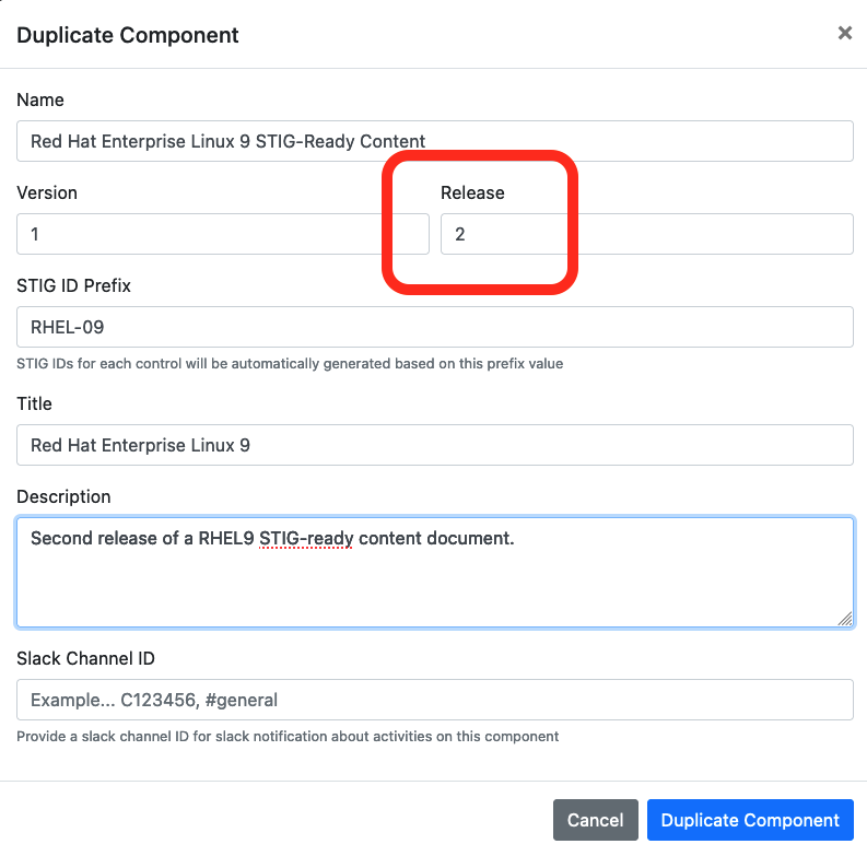 Duplicating a Component