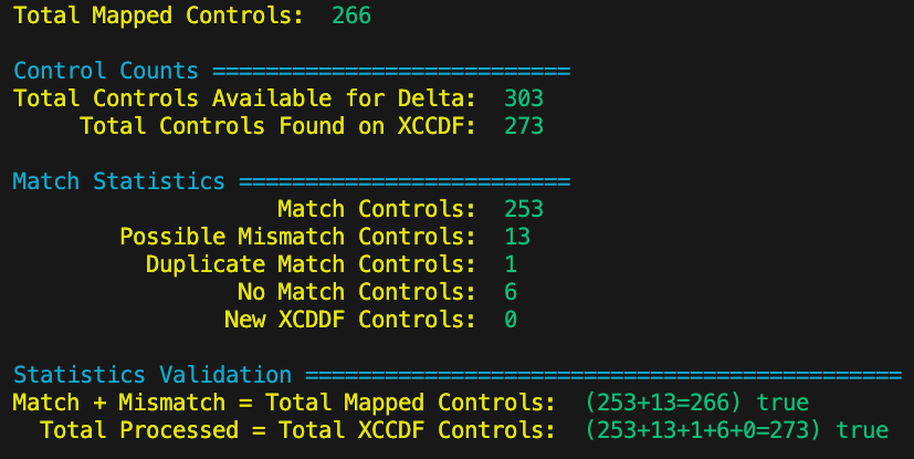 Delta fuzzy matching command output